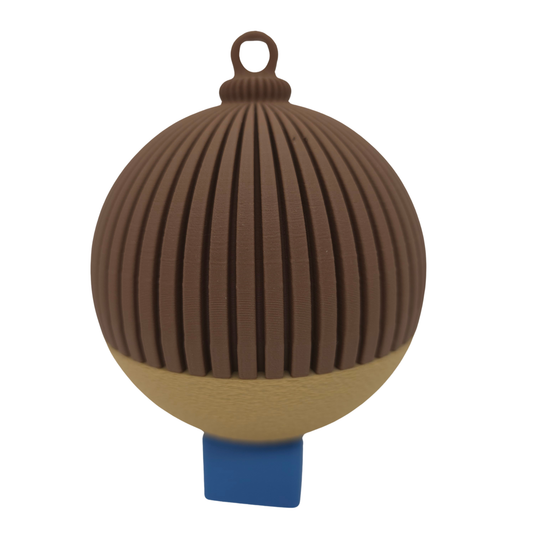 Boule de Noël Design et Graphique (70 mm) – Fabrication Artisanale
