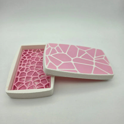 Boîte à savon Design Voronoi Nomade - Artisanal Biosourcé Jura
