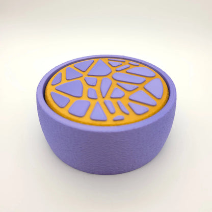 Dessous de Verre Design Voronoi x4 - Set Artisanal Jura
