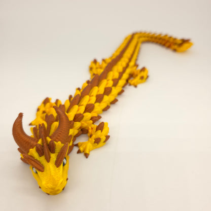 Dragon Articulé Multicolore en 3D – 37 cm