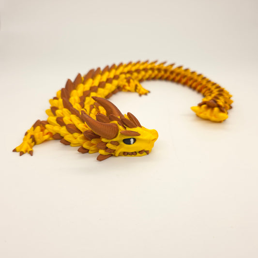 Dragon Articulé Multicolore en 3D – 37 cm