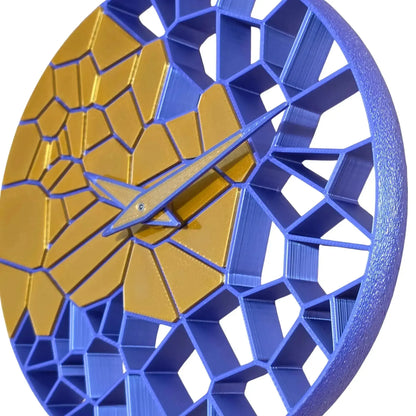 Horloge Murale "L'Éclat" Personnalisable – Créez votre Duo de Couleurs – Impression 3D Jura BEN-J-3DCREA